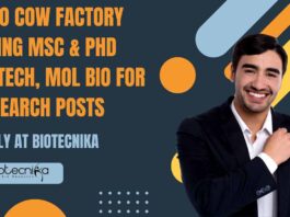 Zero Cow Factory Hiring MSc & PhD Biotech