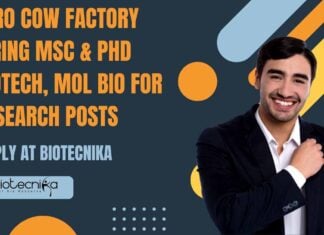 Zero Cow Factory Hiring MSc & PhD Biotech