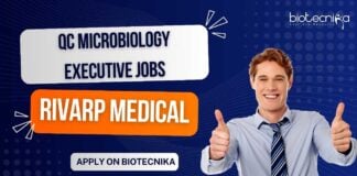 QC Microbiology Executive Jobs