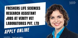 Freshers Life Sciences Research Assistant Jobs