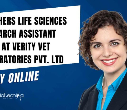 Freshers Life Sciences Research Assistant Jobs