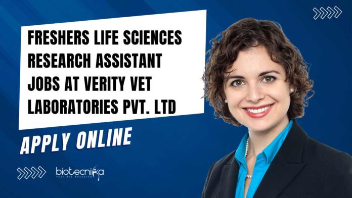 Freshers Life Sciences Research Assistant Jobs