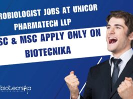 Microbiologist Jobs at Unicor Pharmatech LLP