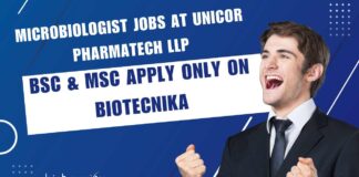 Microbiologist Jobs at Unicor Pharmatech LLP