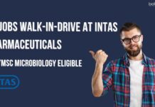 QC Jobs Walk-In-Drive at Intas Pharmaceuticals