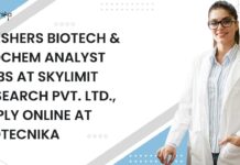 Freshers Biotech & Biochem Analyst Jobs