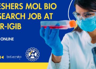 Freshers Mol Bio Research Job at CSIR-IGIB