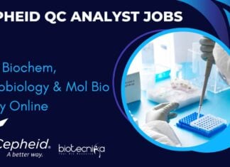 Cepheid QC Analyst Jobs For Biochem, Microbiology & Mol Bio
