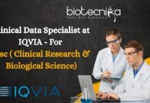 Clinical Data Specialist at IQVIA
