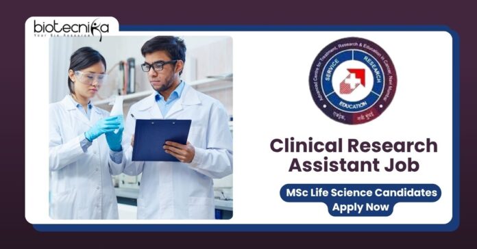 Clinical Research Assistant Job Role at ACTREC – MSc Life Science Candidates Apply Now