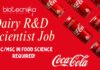 Coca-Cola Dairy R&D Scientist Job – Apply Now in Gurugram