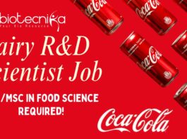Coca-Cola Dairy R&D Scientist Job – Apply Now in Gurugram