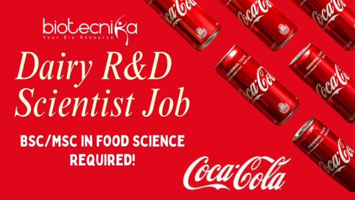 Coca-Cola Dairy R&D Scientist Job – Apply Now in Gurugram