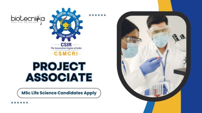 Research Careers at CSIR-CSMCRI | MSc Life Science Candidates Apply