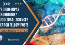DRDO-DIPAS Microbiology/ Agricultural Sciences Research Fellow