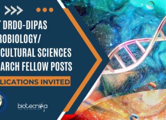 DRDO-DIPAS Microbiology/ Agricultural Sciences Research Fellow