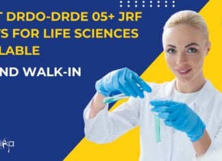DRDO-DRDE JRF Posts For Life Sciences Available