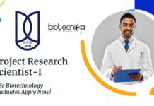 JNU Project Research Scientist-I – MSc Biotechnology Graduates Apply Now!