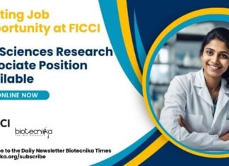 FICCI Life Sciences Research Associate Position