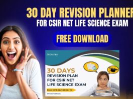 30 Day Revision Planner for CSIR NET