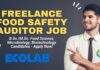 Freelance Food Safety Auditor Job – Ecolab Kolkata | Apply Now!