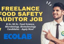 Freelance Food Safety Auditor Job – Ecolab Kolkata | Apply Now!