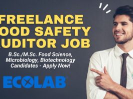 Freelance Food Safety Auditor Job – Ecolab Kolkata | Apply Now!