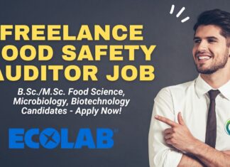 Freelance Food Safety Auditor Job – Ecolab Kolkata | Apply Now!