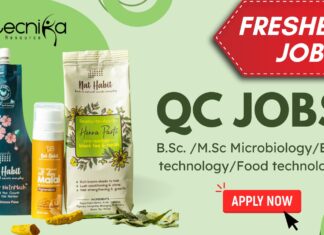 Freshers Biotech QC Jobs at Nat Habit