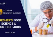 Fresher’s Food Science / Food Tech Jobs at SJRI – Apply Online Fresher's Food Science / Food Tech Jobs at SJRI