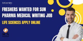 Freshers Job Openings at Sun Pharma