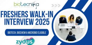 Freshers Zydus Biologics Walk-in Interview 2025