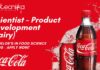 Scientist – Dairy Product Development at Coca-Cola India