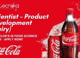 Scientist – Dairy Product Development at Coca-Cola India