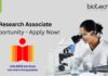 Research Associate Opportunity - Apply Now!