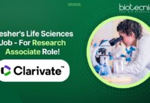 Fresher's Life Sciences Job - For Research Associate Role!