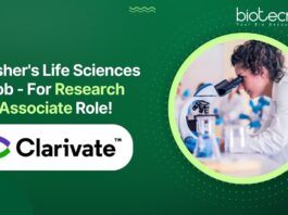 Fresher's Life Sciences Job - For Research Associate Role!