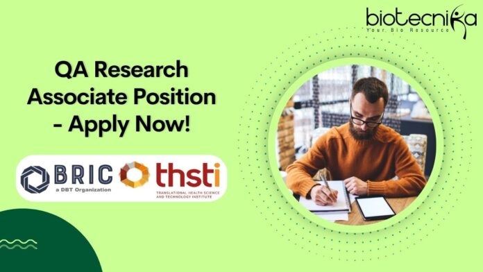QA Research Associate Position - Apply Now!