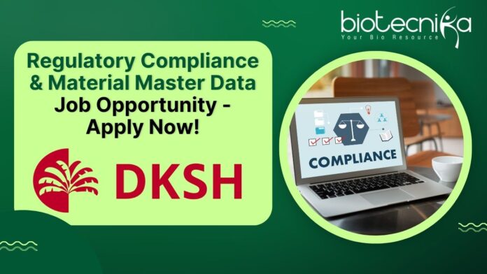 Regulatory Compliance & Material Master Data Job Opportunity - Apply Now!