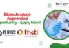 Biotechnology Apprentice Opportunity– Apply Now!