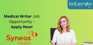 Medical Writer Job Opportunity - Apply Now!