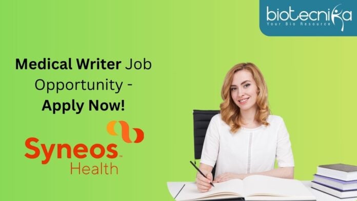 Medical Writer Job Opportunity - Apply Now!
