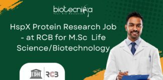HspX Protein Research Job - at RCB