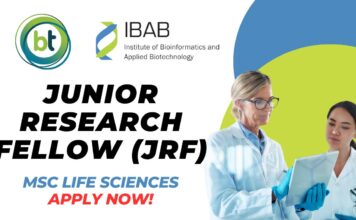 IBAB JRF Recruitment 2025 – MSc Life Sciences Apply Now!