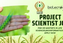 Apply Now: Project Scientist Job at ICAR-NBPGR in Genomics & Wheat Research ICAR-NBPGR Project Scientist Job – Wheat Genomics Research