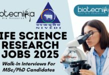 ICAR-NIVEDI Life Science Research Jobs 2025 – Walk-In Interviews For MSc/PhD Candidates ICAR-NIVEDI Bengaluru Life Science Research Positions – June 2025 Walk-In Interviews