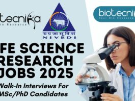 ICAR-NIVEDI Bengaluru Life Science Research Positions – June 2025 Walk-In Interviews