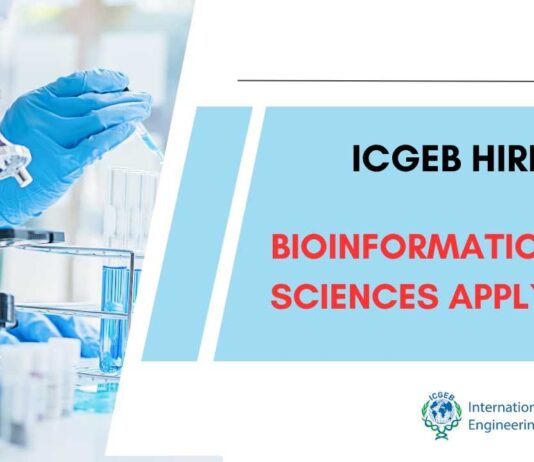 ICGEB Bioinformatics Project Jobs For PhD, Apply Now