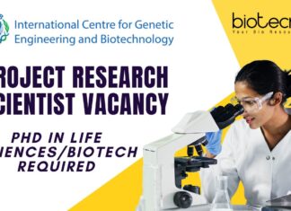ICGEB Recruitment 2025 Project Research Scientist Vacancy – New Delhi