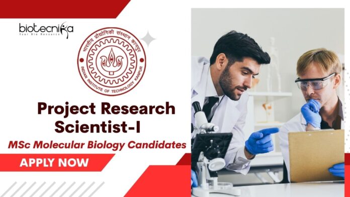 ICMR Project Research Scientist-I Job at IIT Kanpur – MSc Molecular Biology Candidates Apply Now